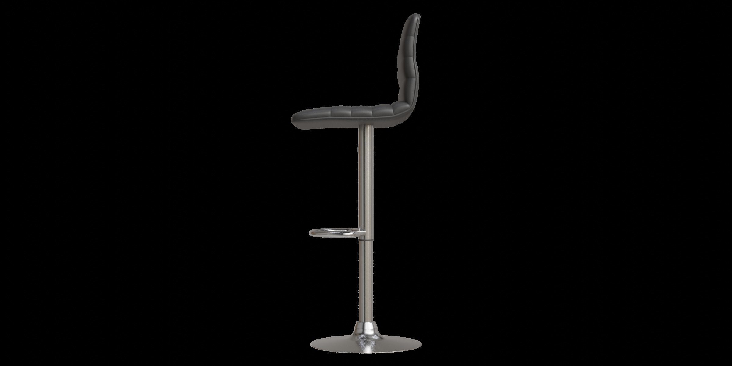 Lamita Swivel Bar Stool Low-poly 3D model_7