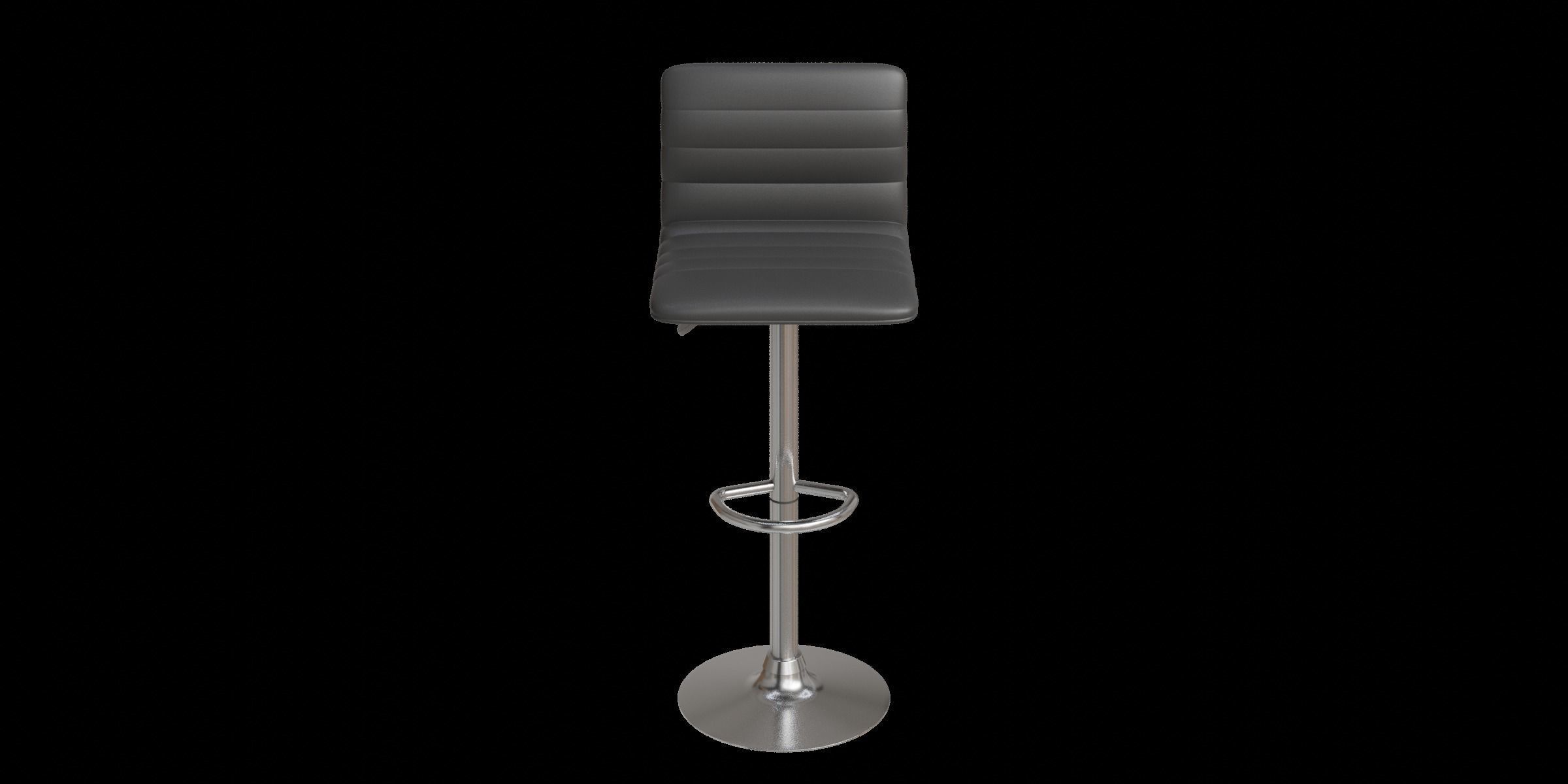 Lamita Swivel Bar Stool Low-poly 3D model_8