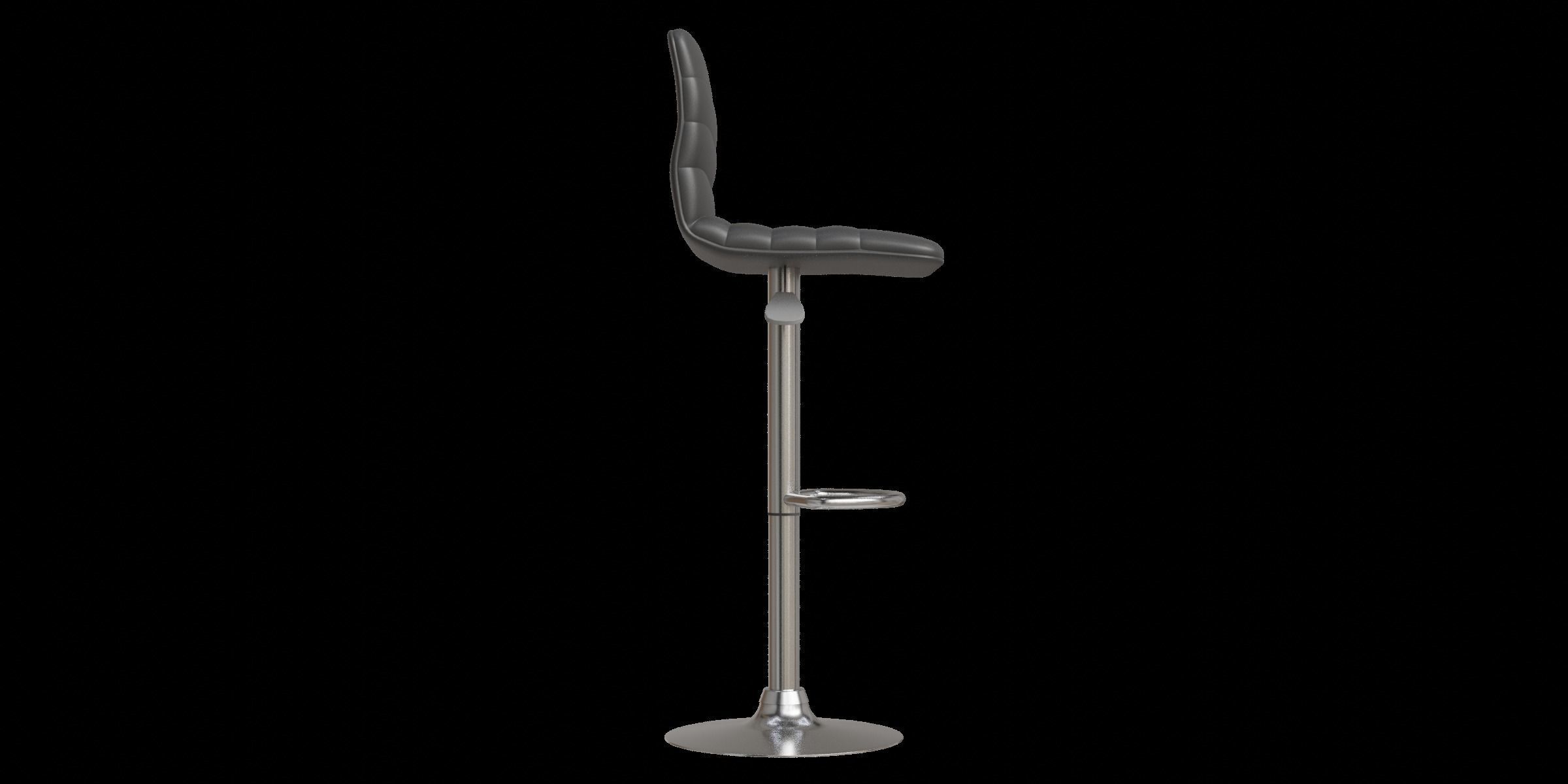 Lamita Swivel Bar Stool Low-poly 3D model_5