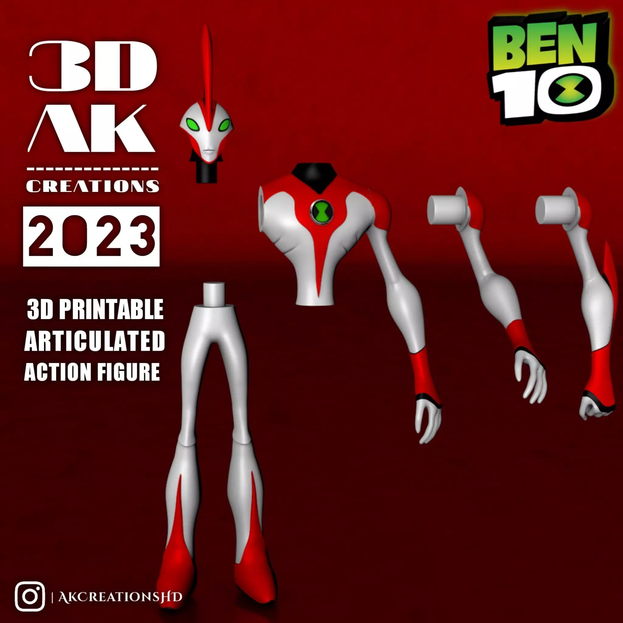Ben 10 UAF - Waybig 3d Printable STL 3D print model