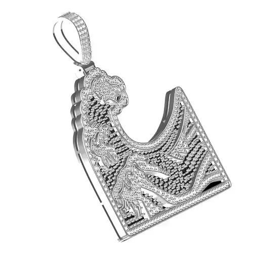 The Ocean Waves Diamond Pendant