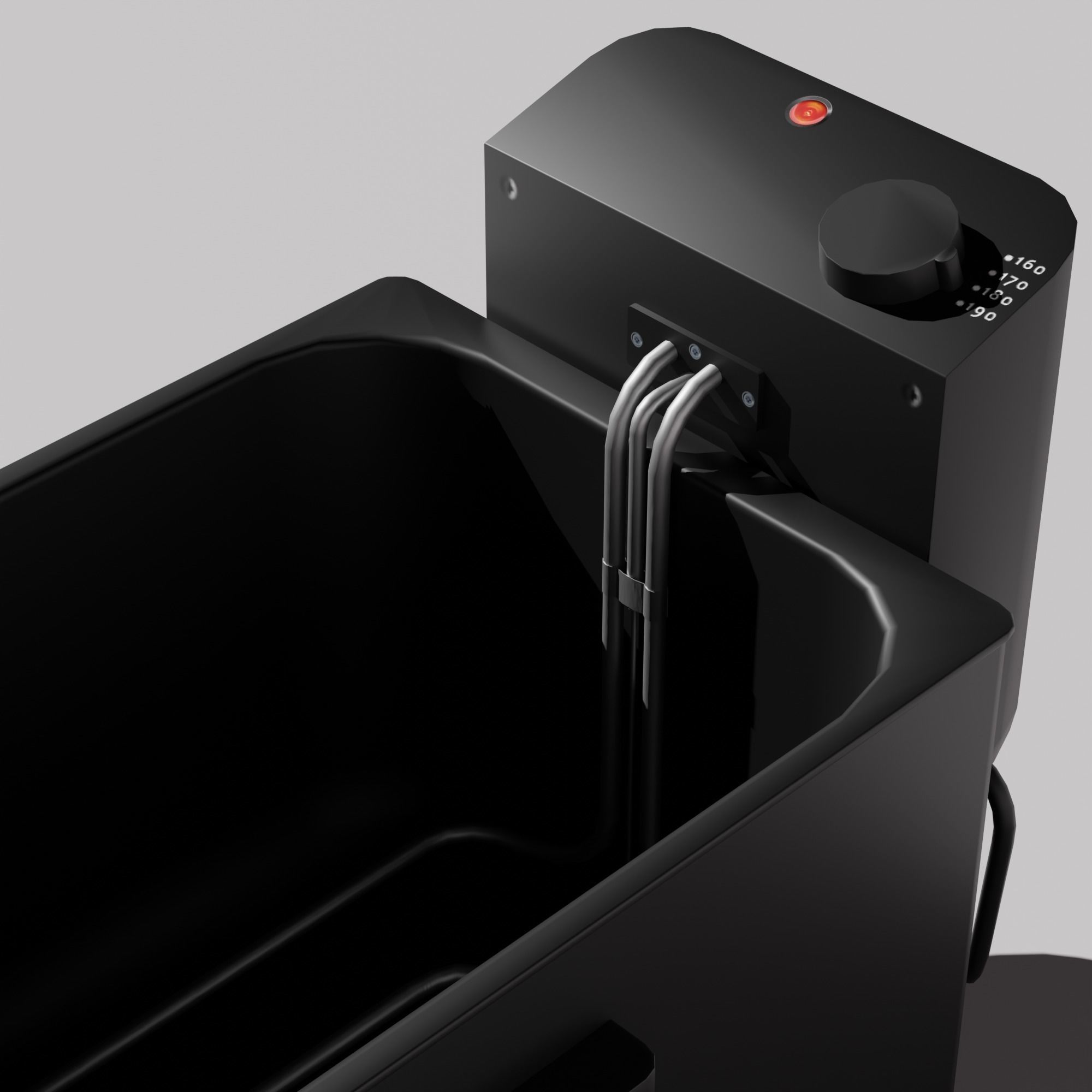 Frying Pan Low-poly 3D model_7