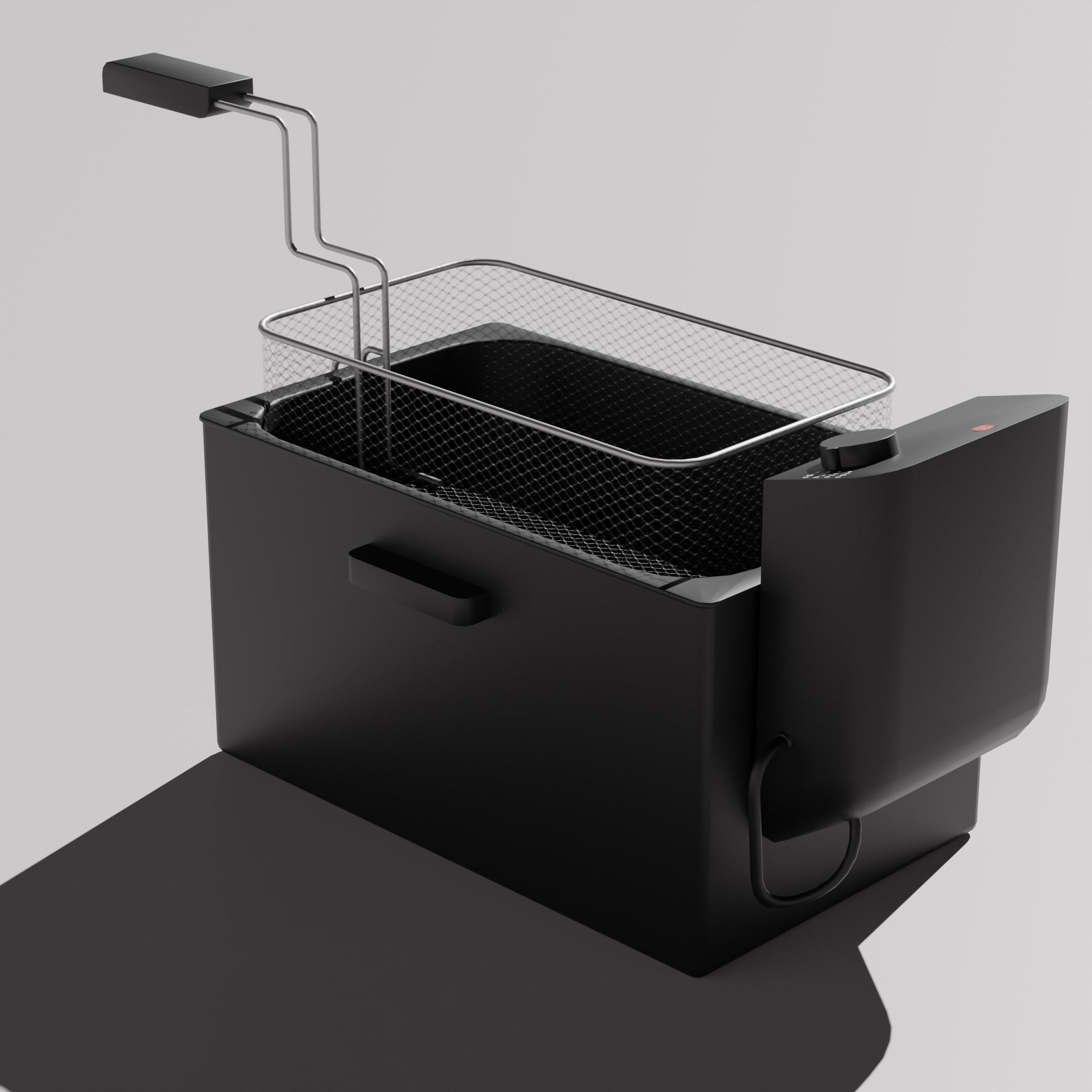 Frying Pan Low-poly 3D model_5