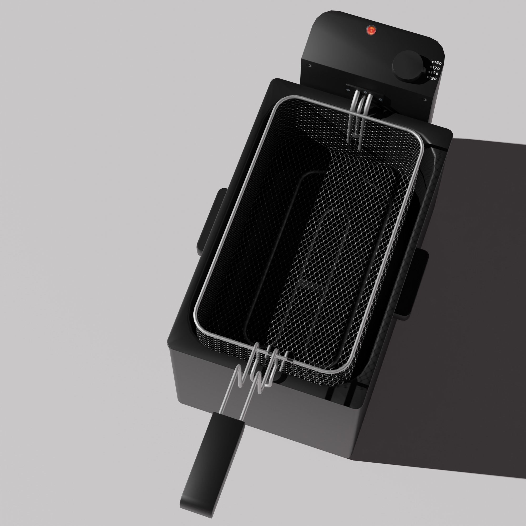 Frying Pan Low-poly 3D model_8