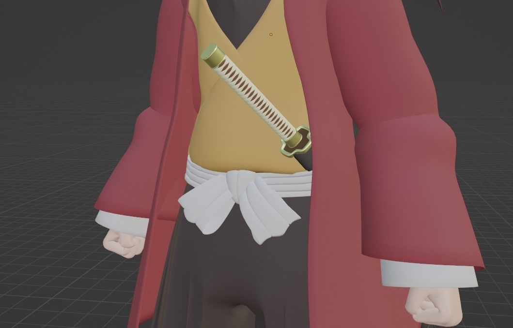 Yoriichi - Demon Slayer 3D model_8