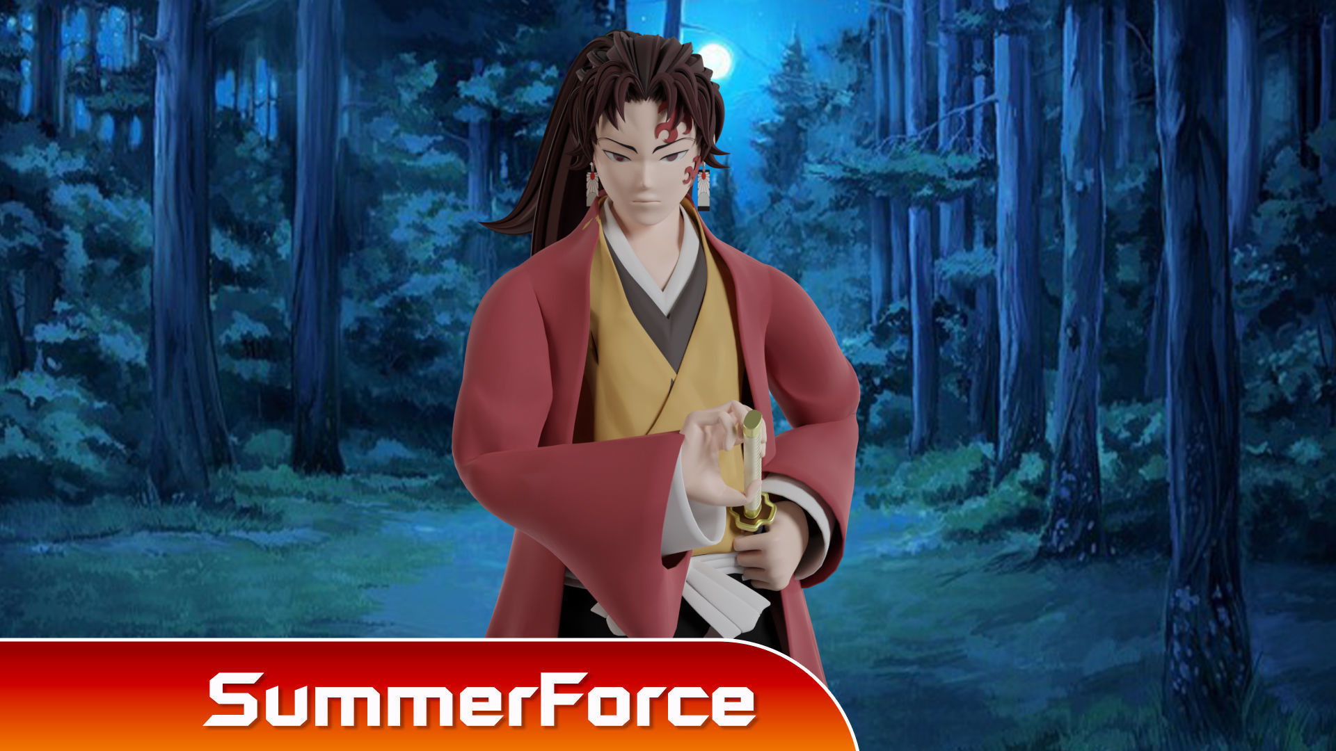 Yoriichi - Demon Slayer 3D model_1