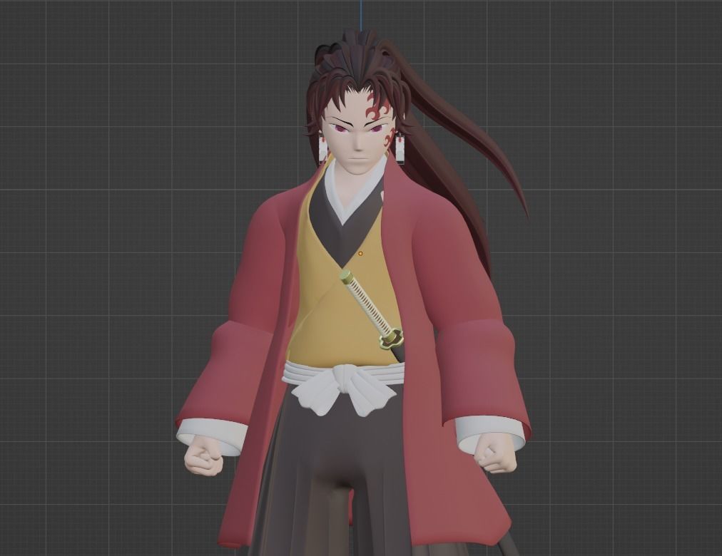 Yoriichi - Demon Slayer 3D model_9