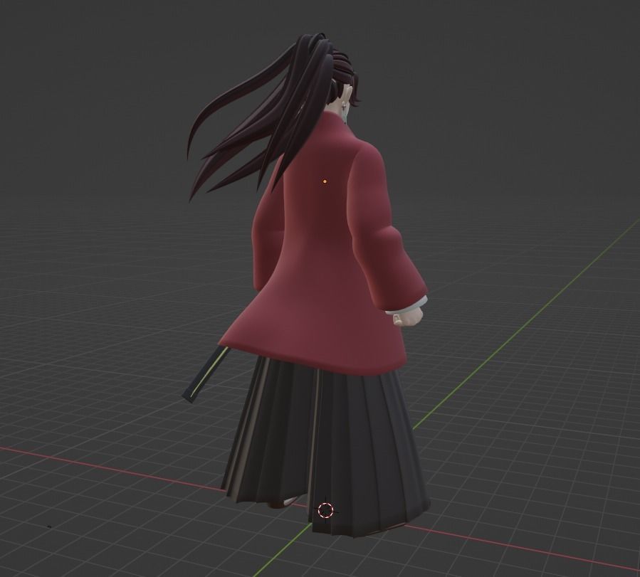 Yoriichi - Demon Slayer 3D model_7