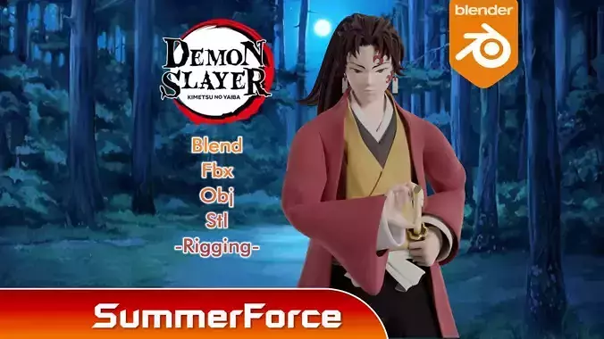 Yoriichi - Demon Slayer 3D model