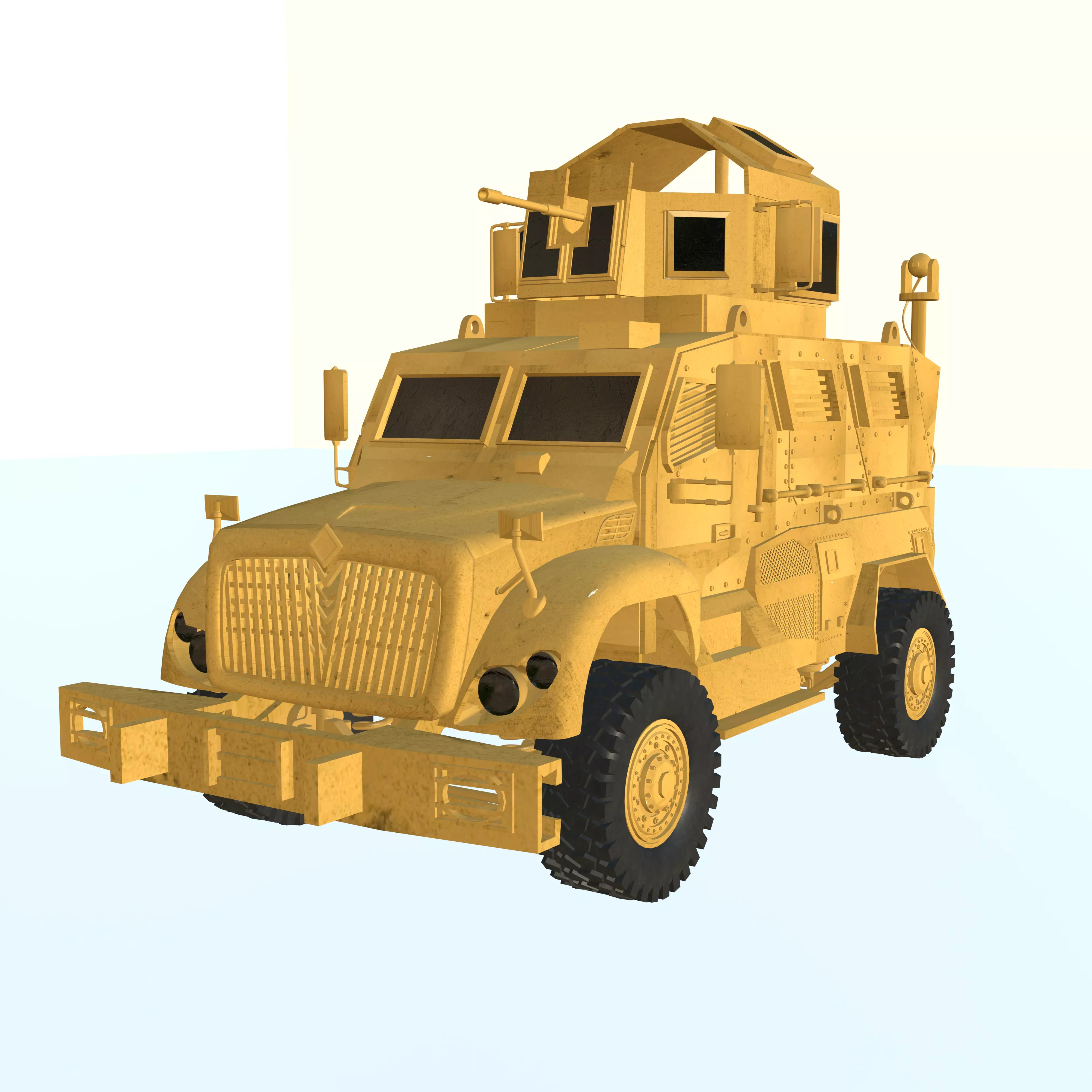 Navistar MaxxPro Low-poly 3D model