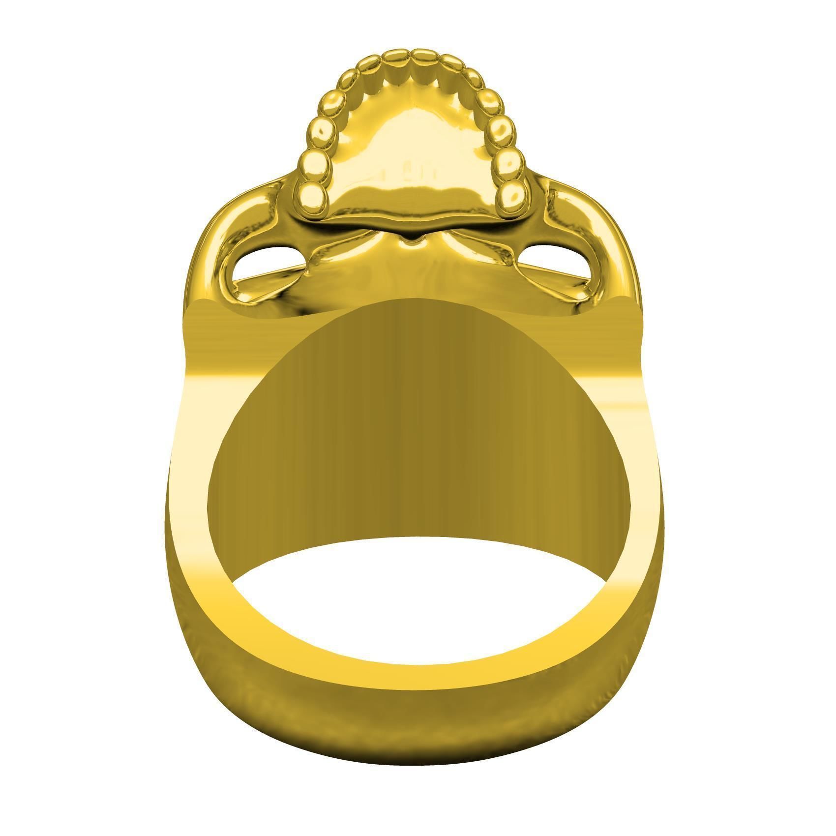 Unique Skull Ring 3D print model_5