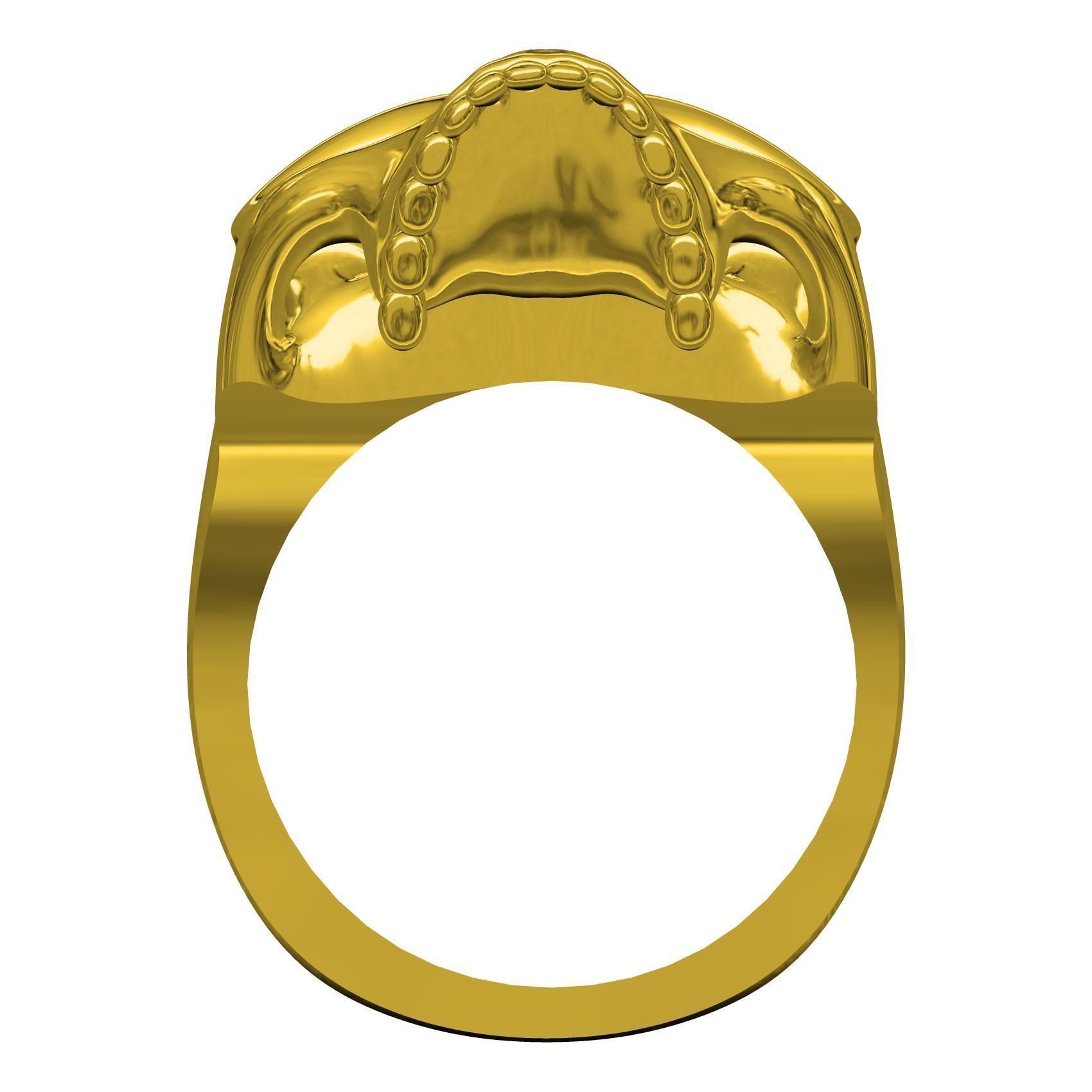 Unique Skull Ring 3D print model_3