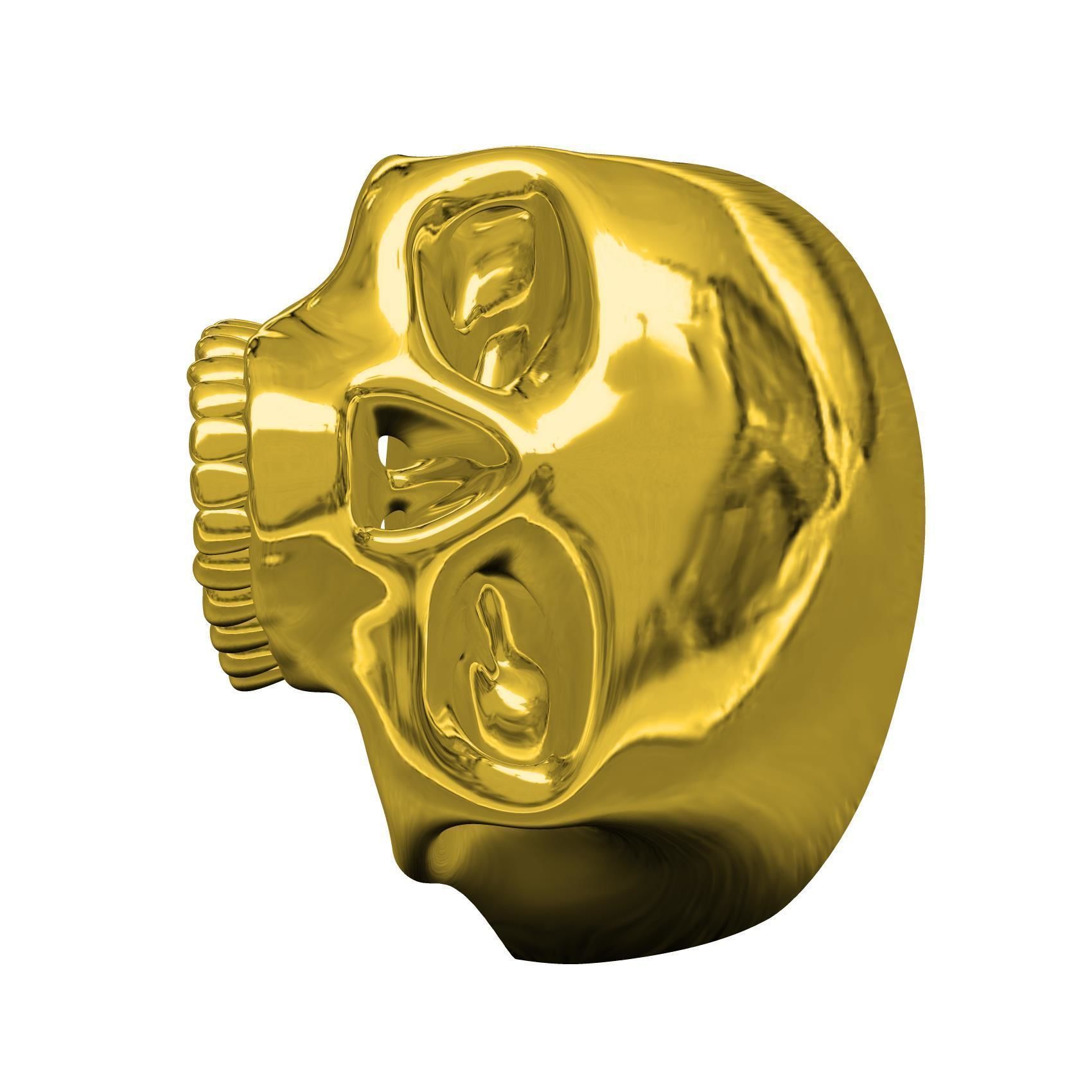 Unique Skull Ring 3D print model_8