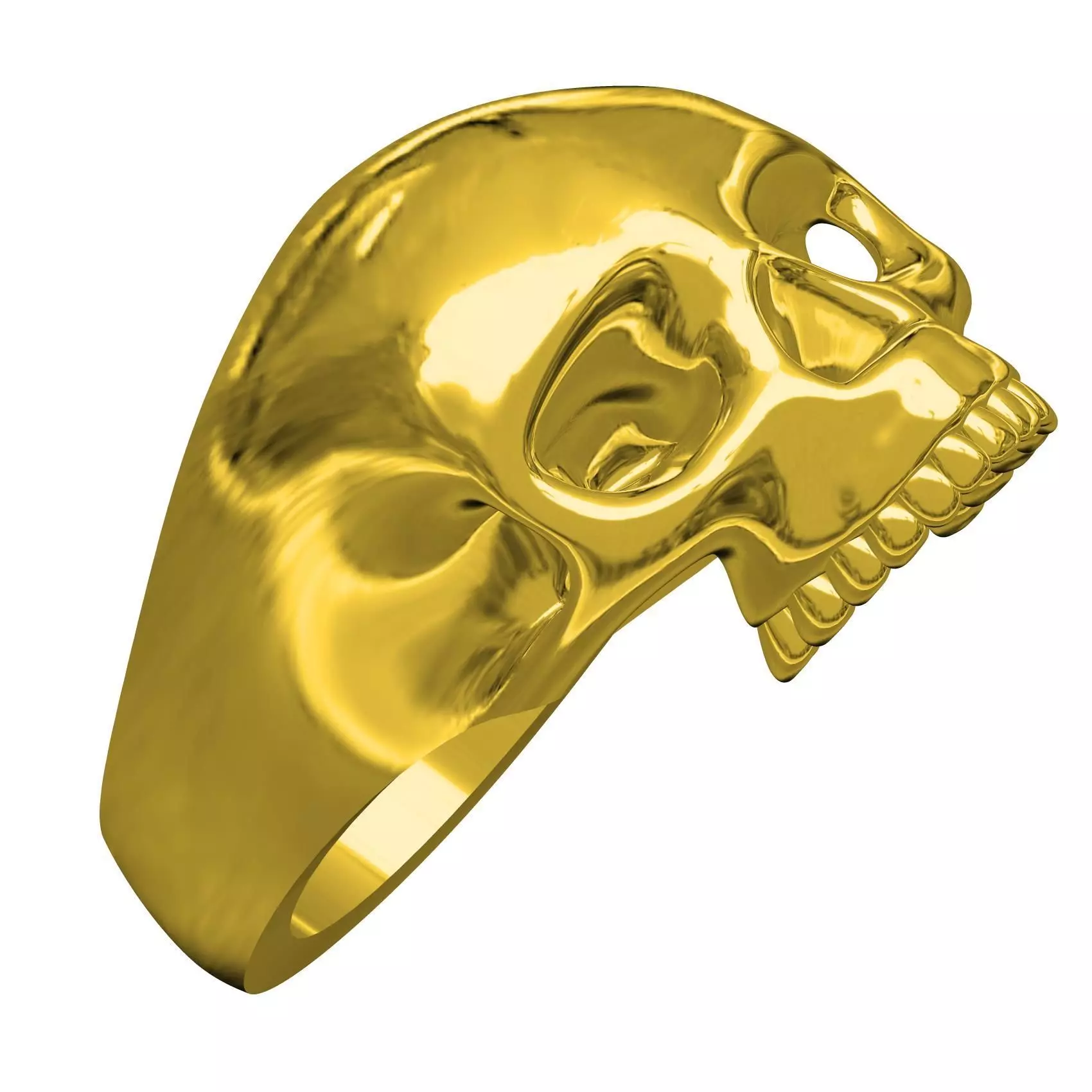 Unique Skull Ring 3D print model_0