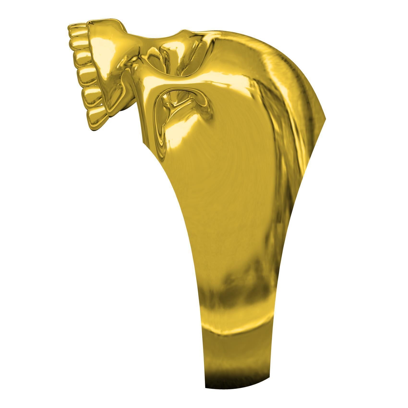 Unique Skull Ring 3D print model_4