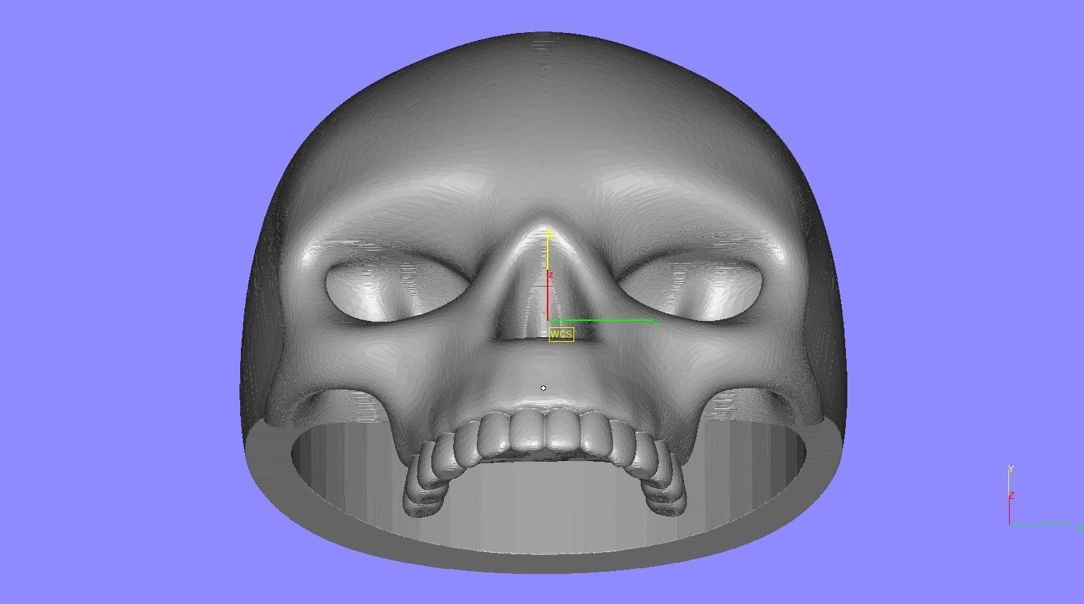 Unique Skull Ring 3D print model_13
