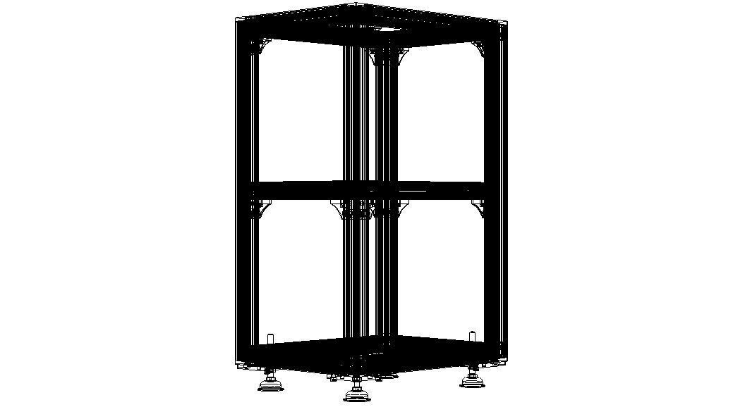 Aluminium Profile Framework WL45 3D model_15