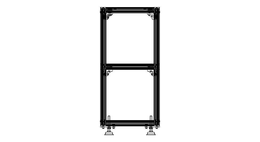 Aluminium Profile Framework WL45 3D model_18