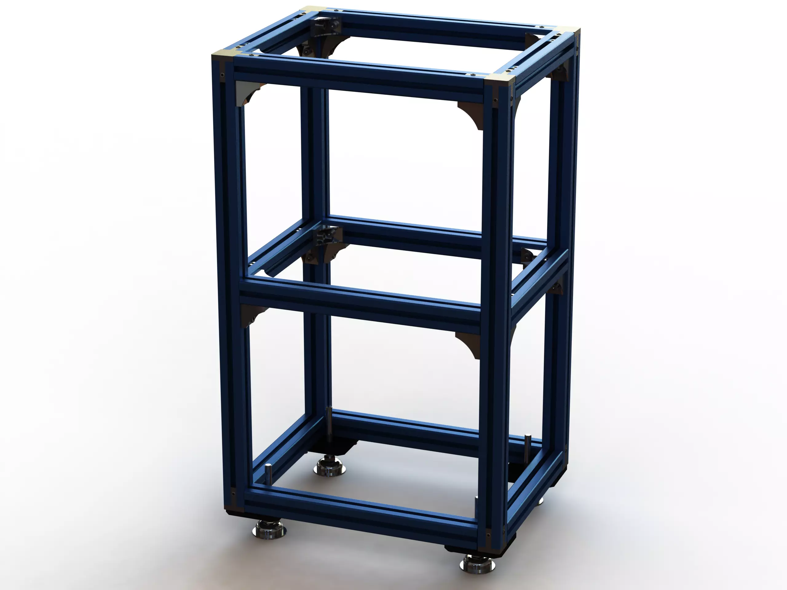 Aluminium Profile Framework WL45 3D model_0