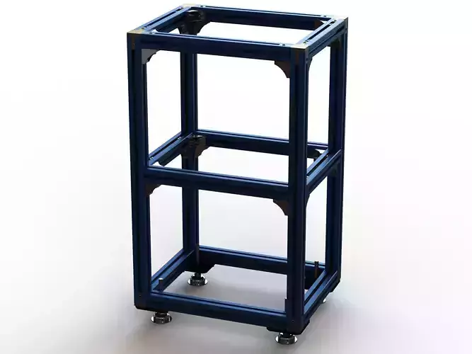 Aluminium Profile Framework WL45 3D model Aluminium Profile Framework WL45 3D model