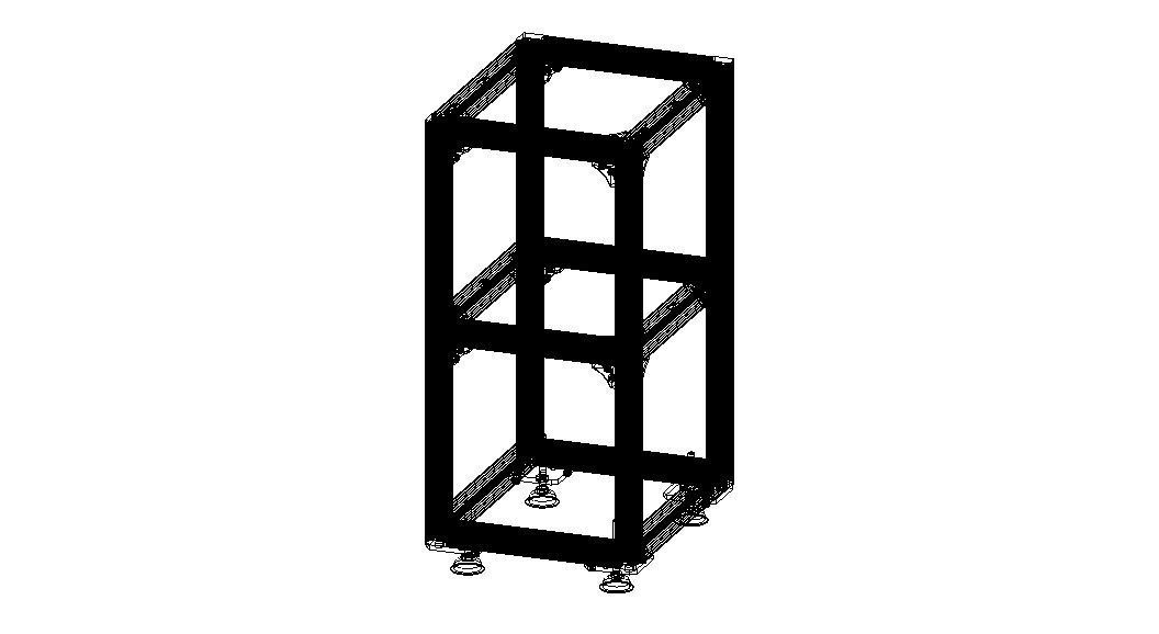 Aluminium Profile Framework WL45 3D model_21