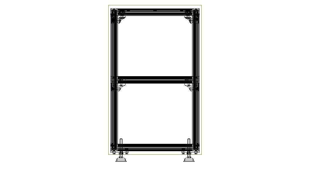 Aluminium Profile Framework WL45 3D model_6