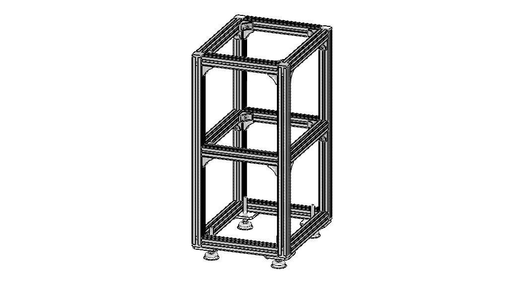 Aluminium Profile Framework WL45 3D model_20