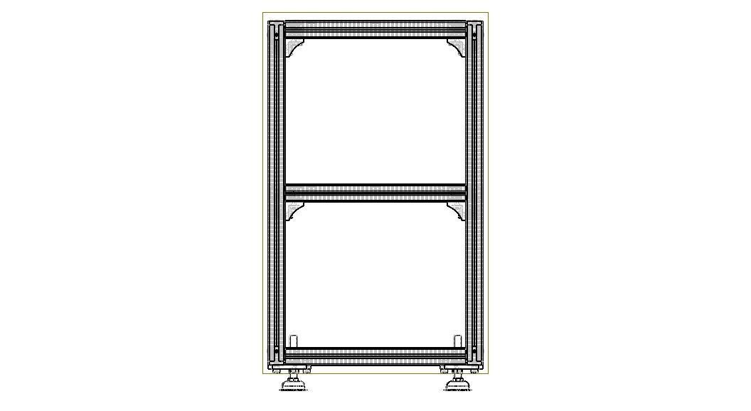 Aluminium Profile Framework WL45 3D model_5