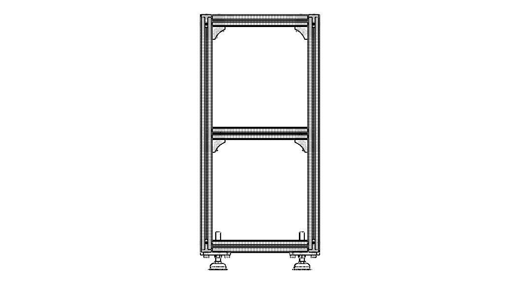 Aluminium Profile Framework WL45 3D model_17