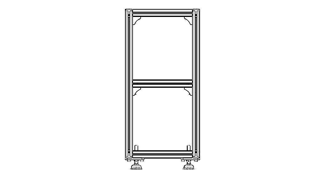 Aluminium Profile Framework WL45 3D model_16