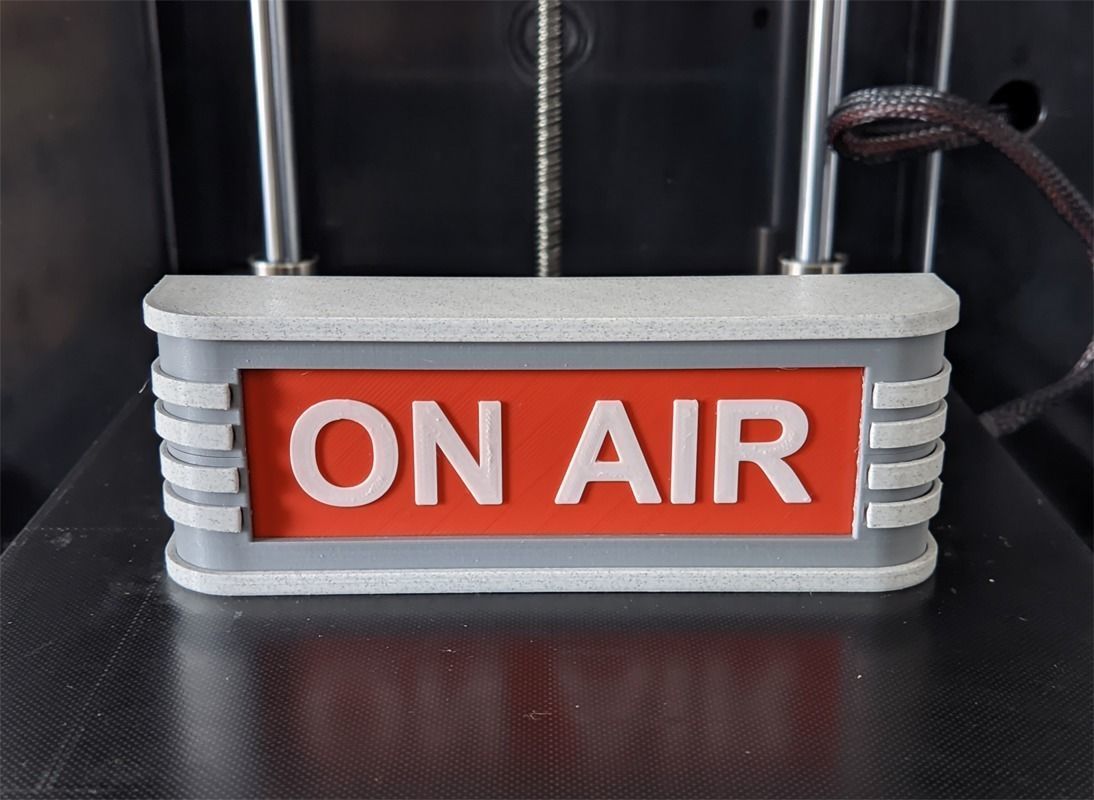 Printable Vintage On Air Sign 3D print model_17