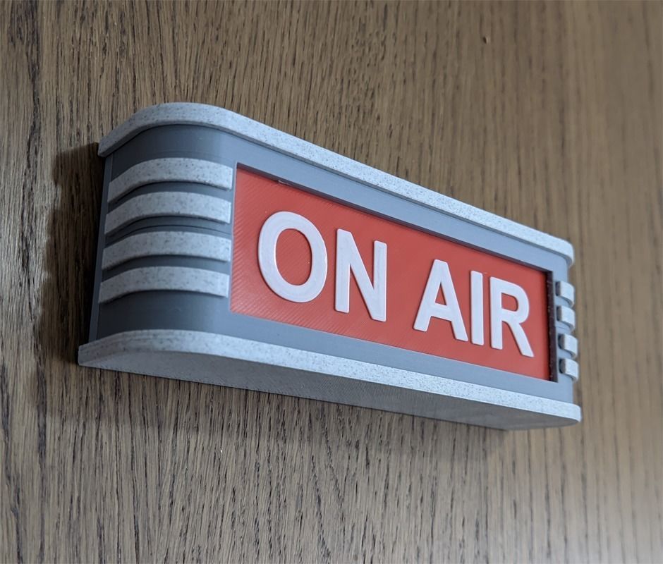 Printable Vintage On Air Sign 3D print model_2