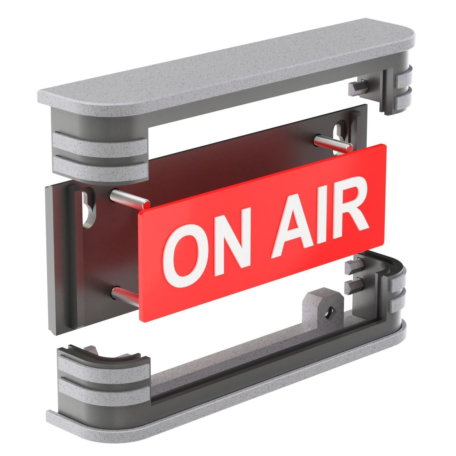 Printable Vintage On Air Sign 3D print model_4