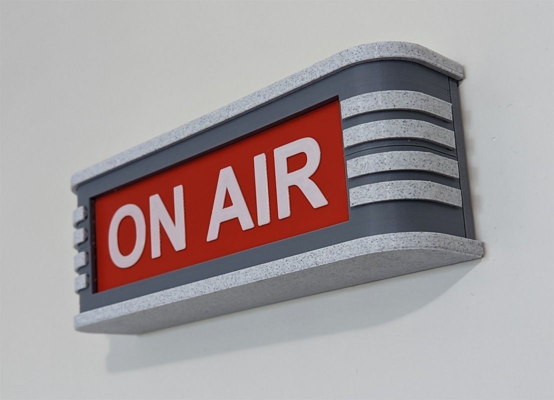 Printable Vintage On Air Sign 3D print model_1