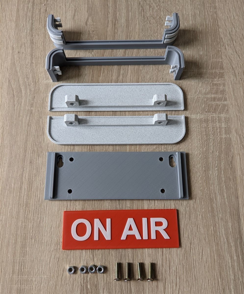 Printable Vintage On Air Sign 3D print model_15