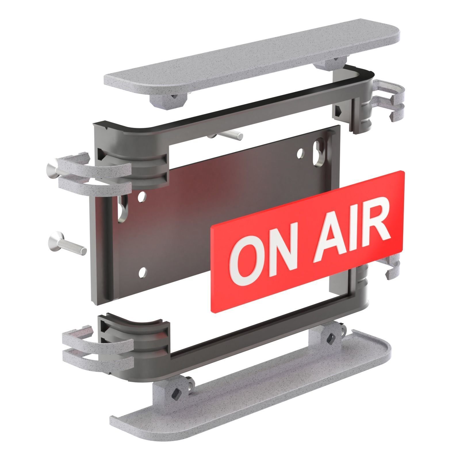 Printable Vintage On Air Sign 3D print model_6