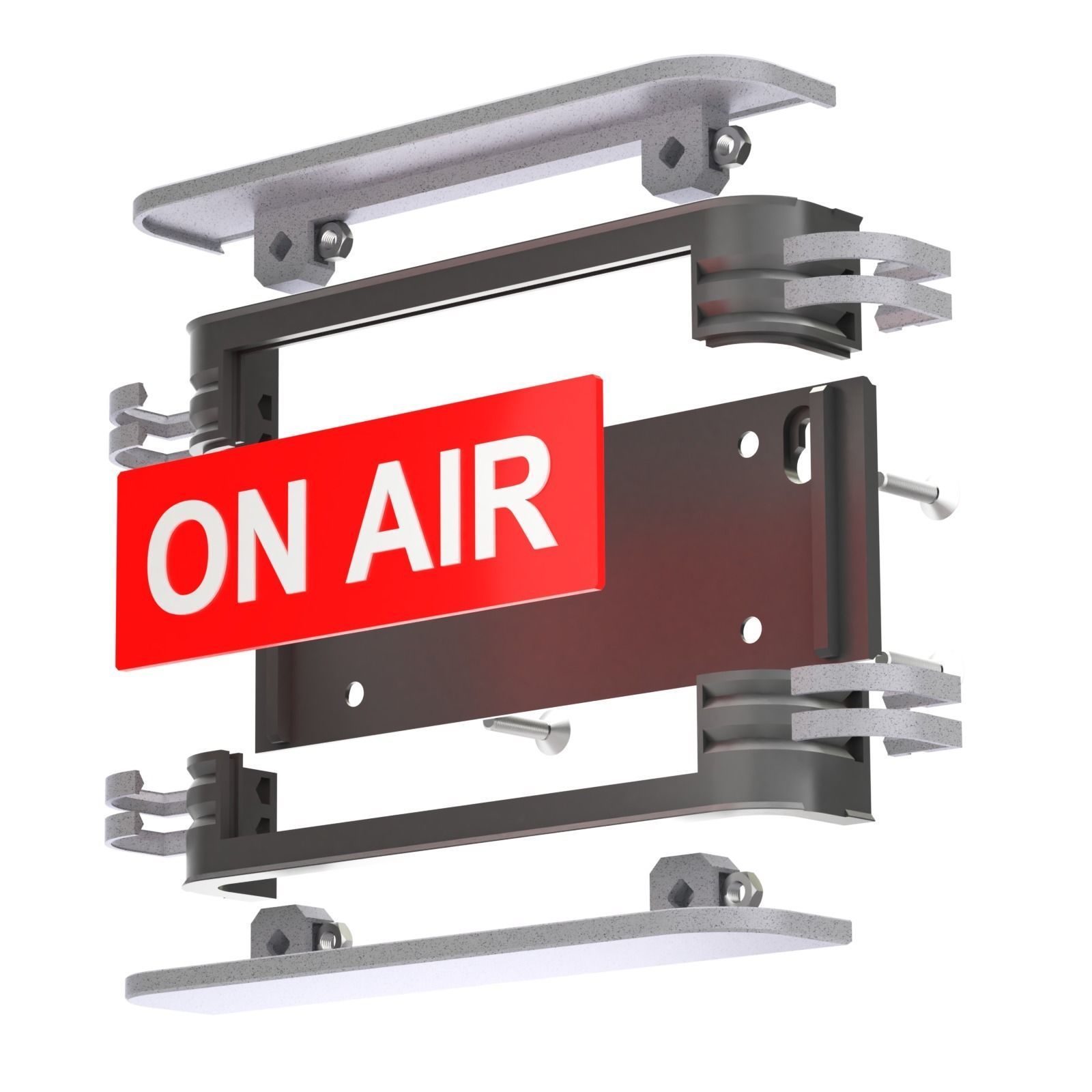 Printable Vintage On Air Sign 3D print model_7