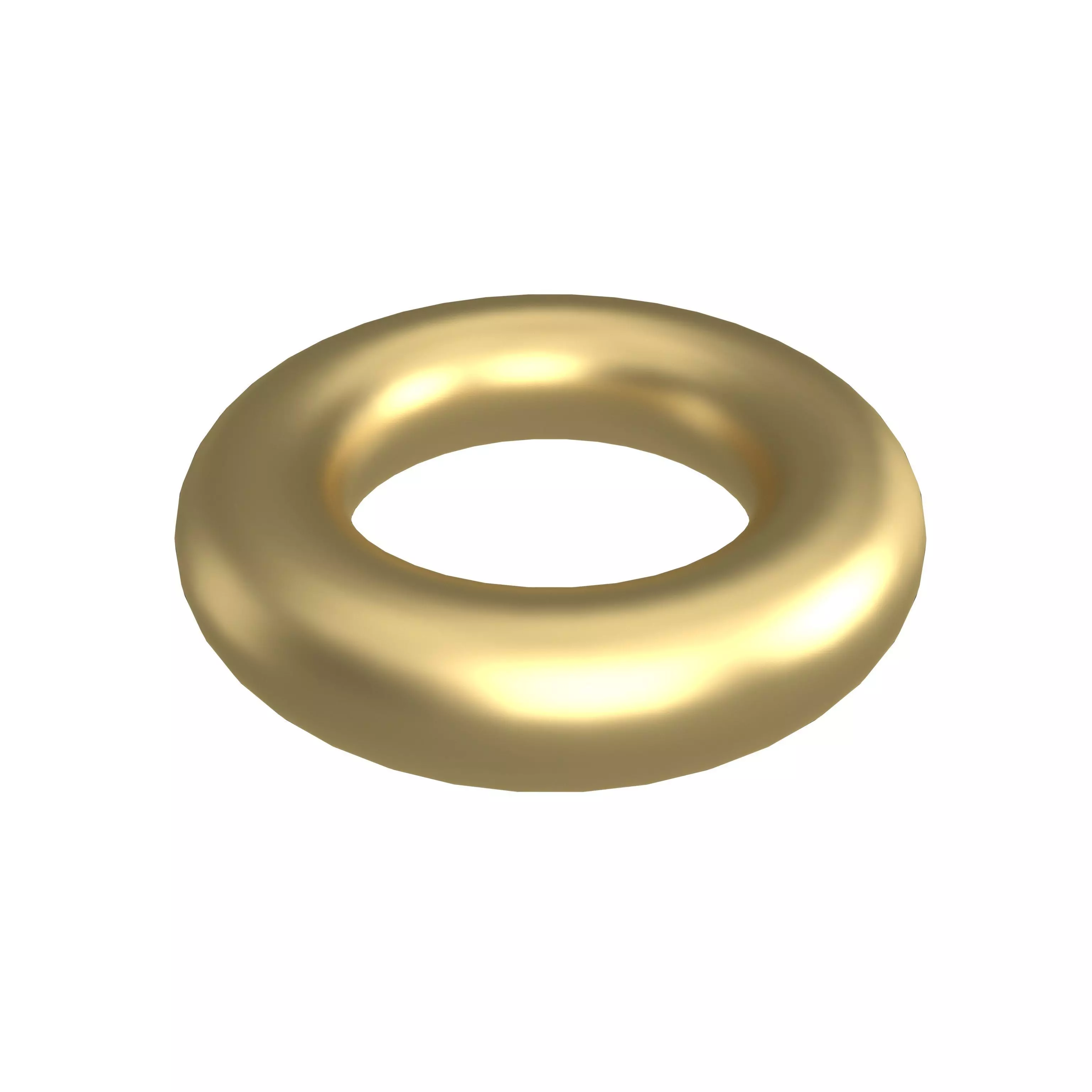 Torus Geometric V1 001 Low-poly 3D model_0