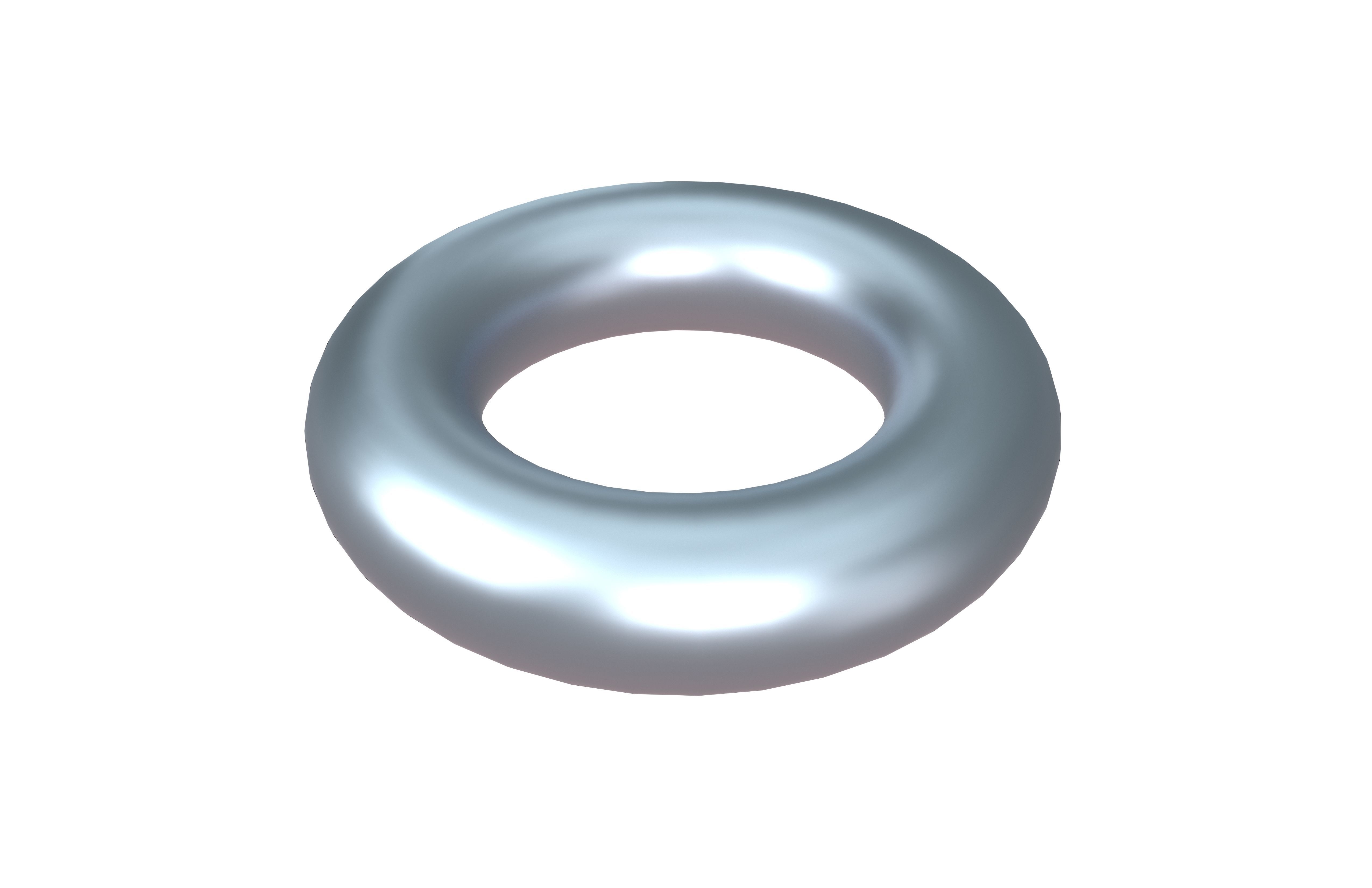 Torus Geometric V1 003 Low-poly 3D model_2