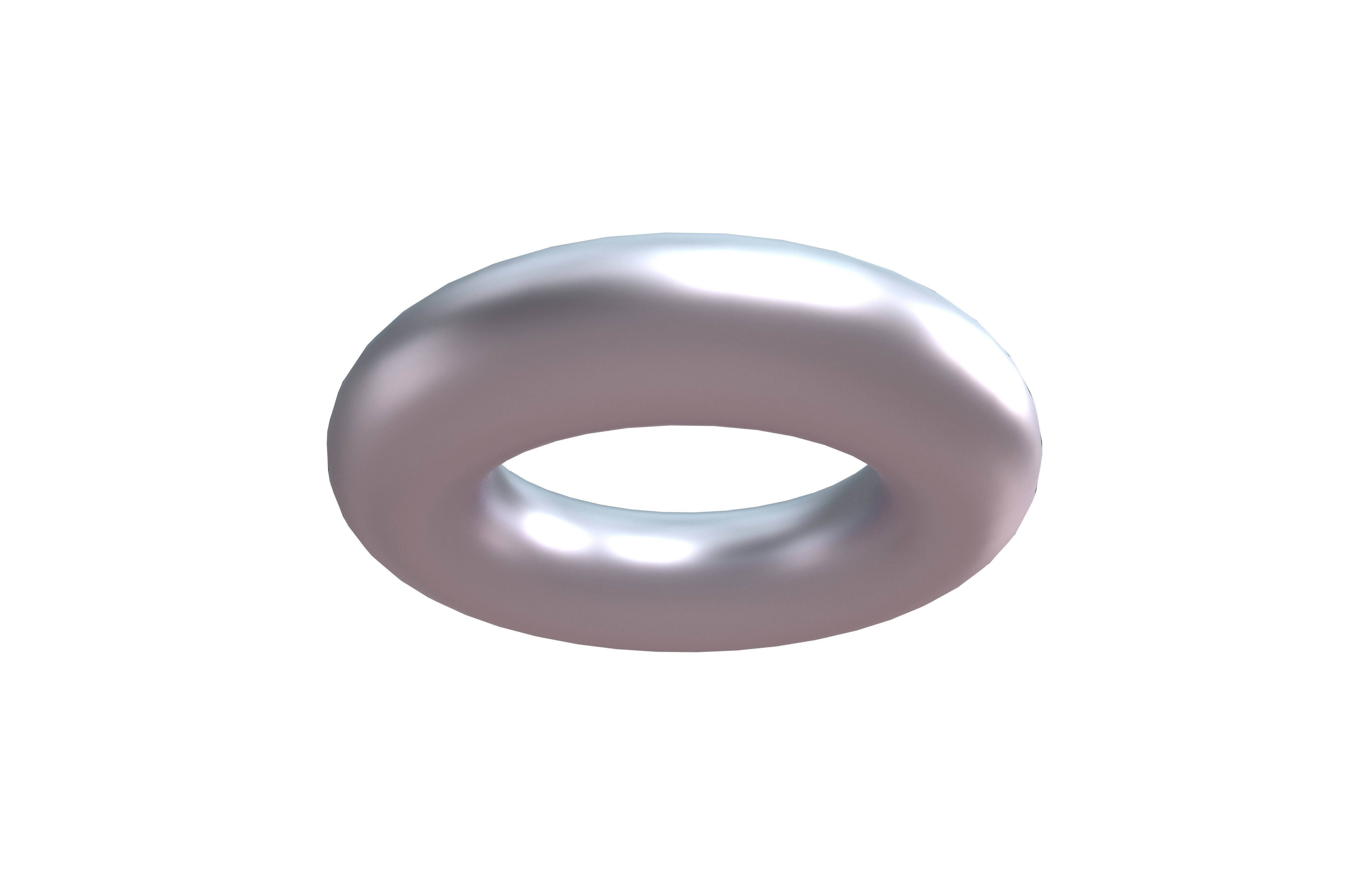 Torus Geometric V1 003 Low-poly 3D model_3
