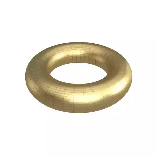 Torus Geometric V1 005 Low-poly 3D model