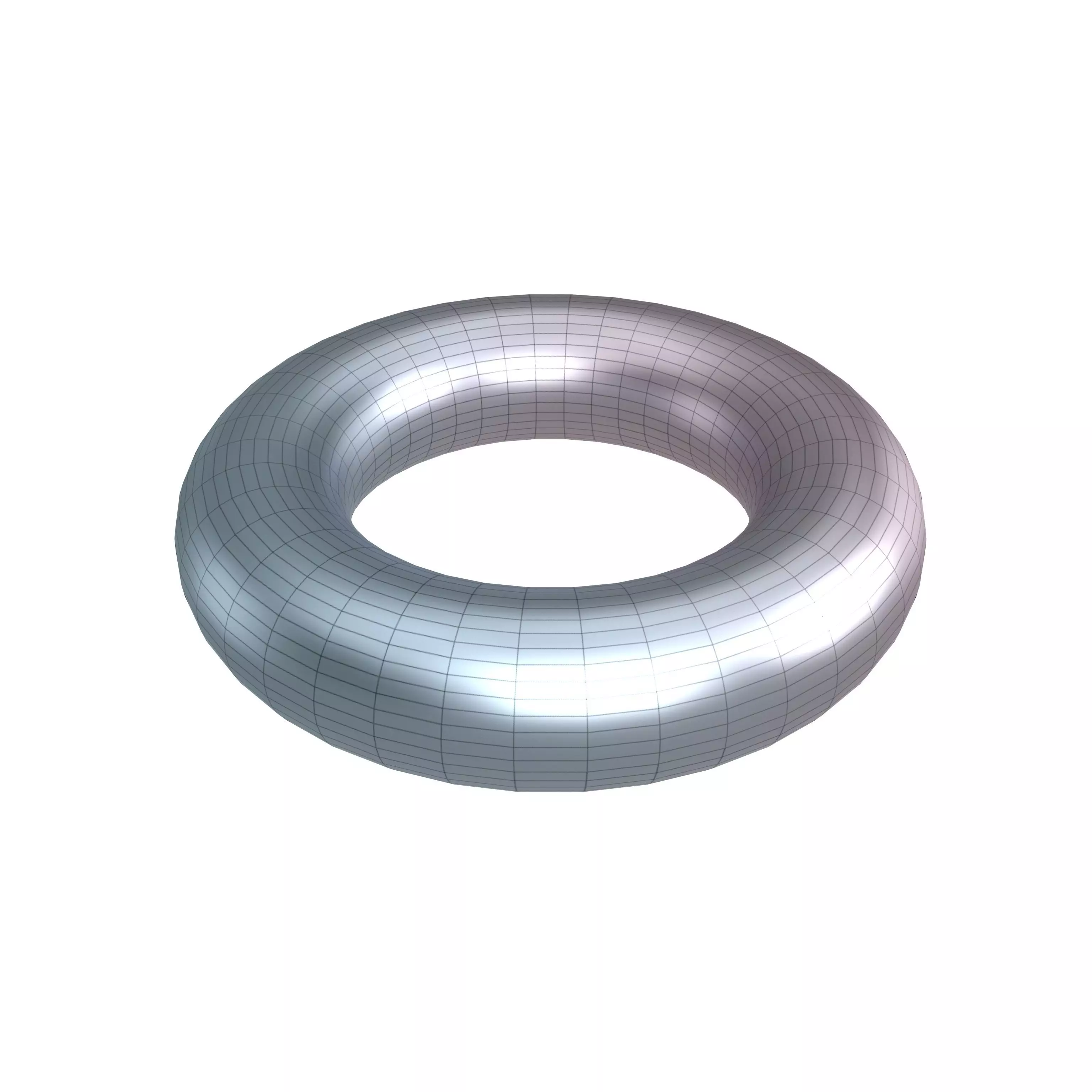 Torus Geometric V1 008 Low-poly 3D model_0