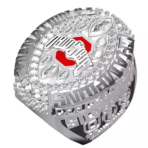 Ohio State Super Bowl Championship Ring 3D print model Ohio State Super Bowl Championship Ring 3D print model