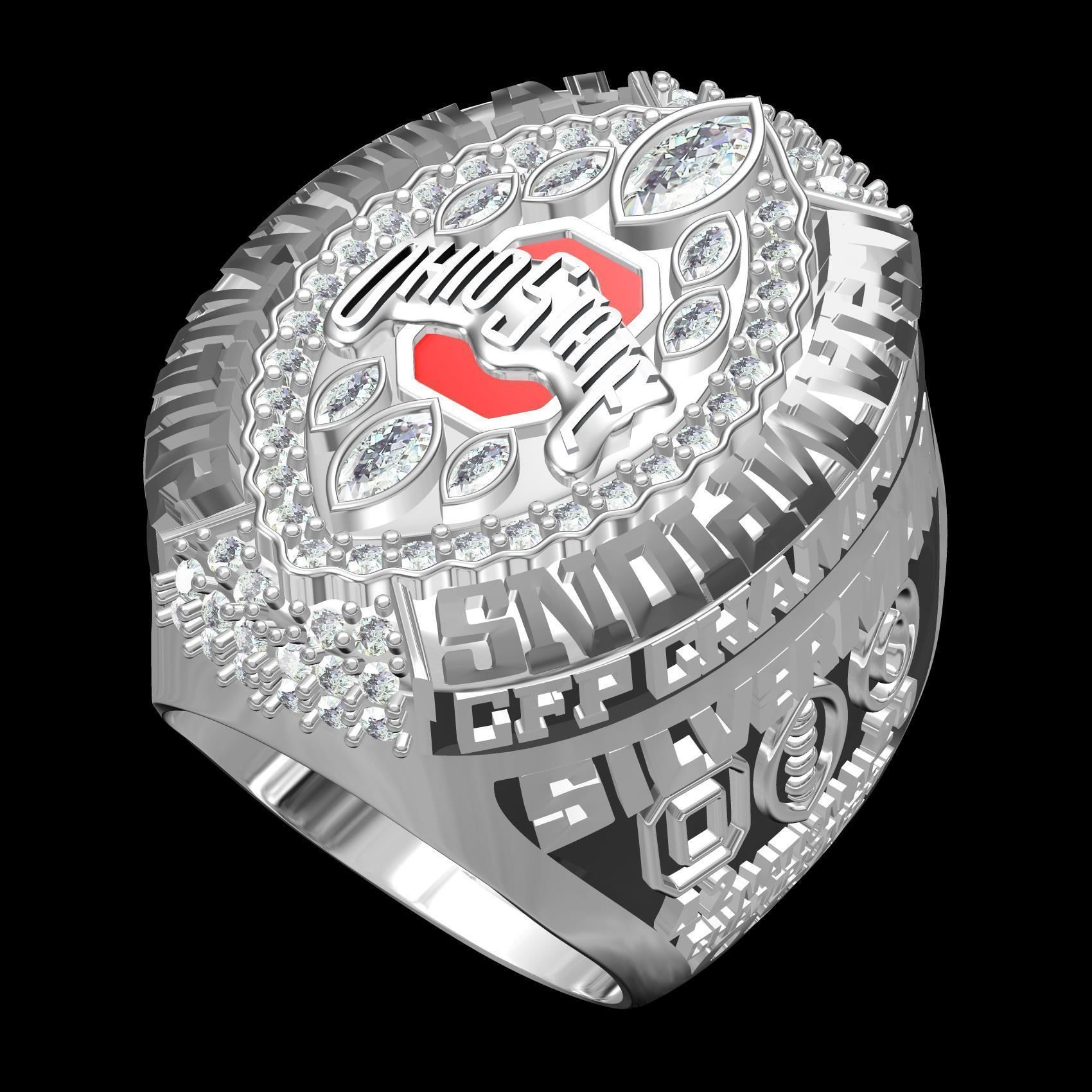 Ohio State Super Bowl Championship Ring 3D print model_10
