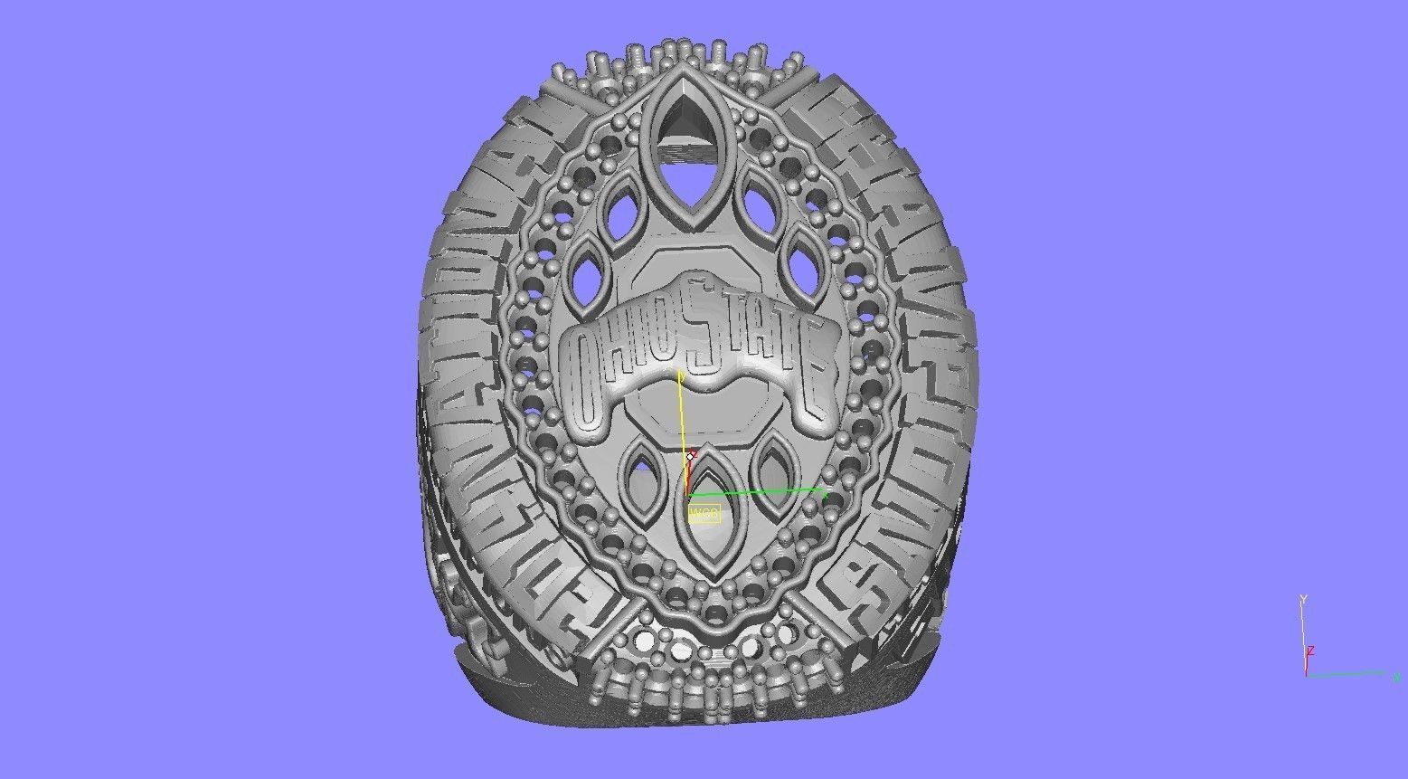 Ohio State Super Bowl Championship Ring 3D print model_13