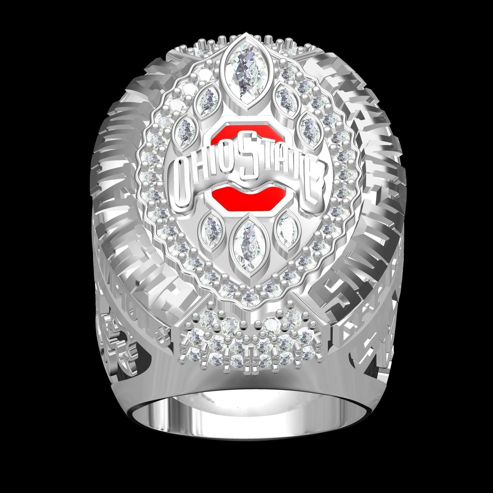 Ohio State Super Bowl Championship Ring 3D print model_9