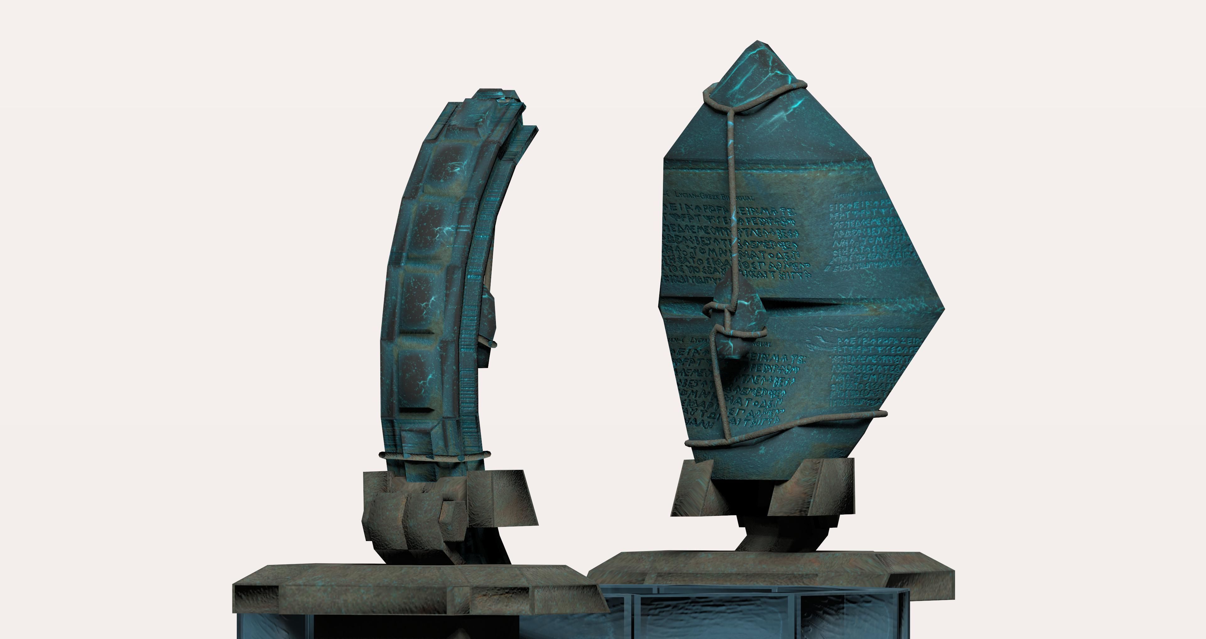 Fantasy arena game asset Low-poly 3D model_7