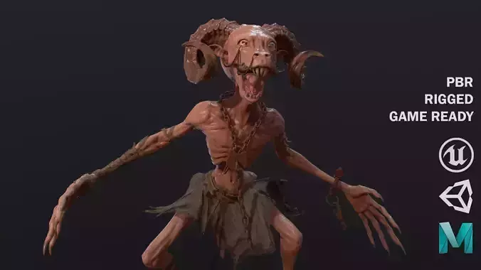 Devil Low-poly 3D model