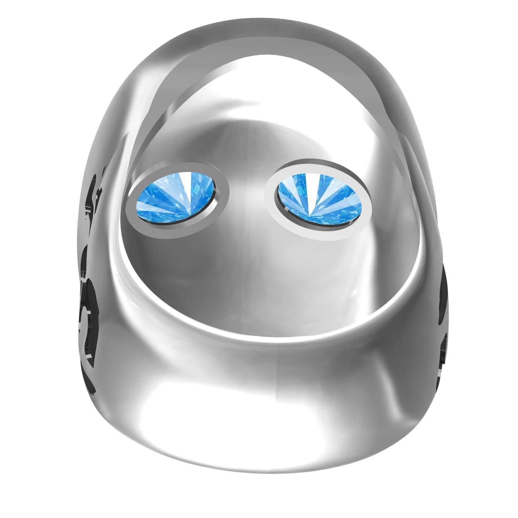 Mask Friday the 13th Engraving Ring 3D print model_5