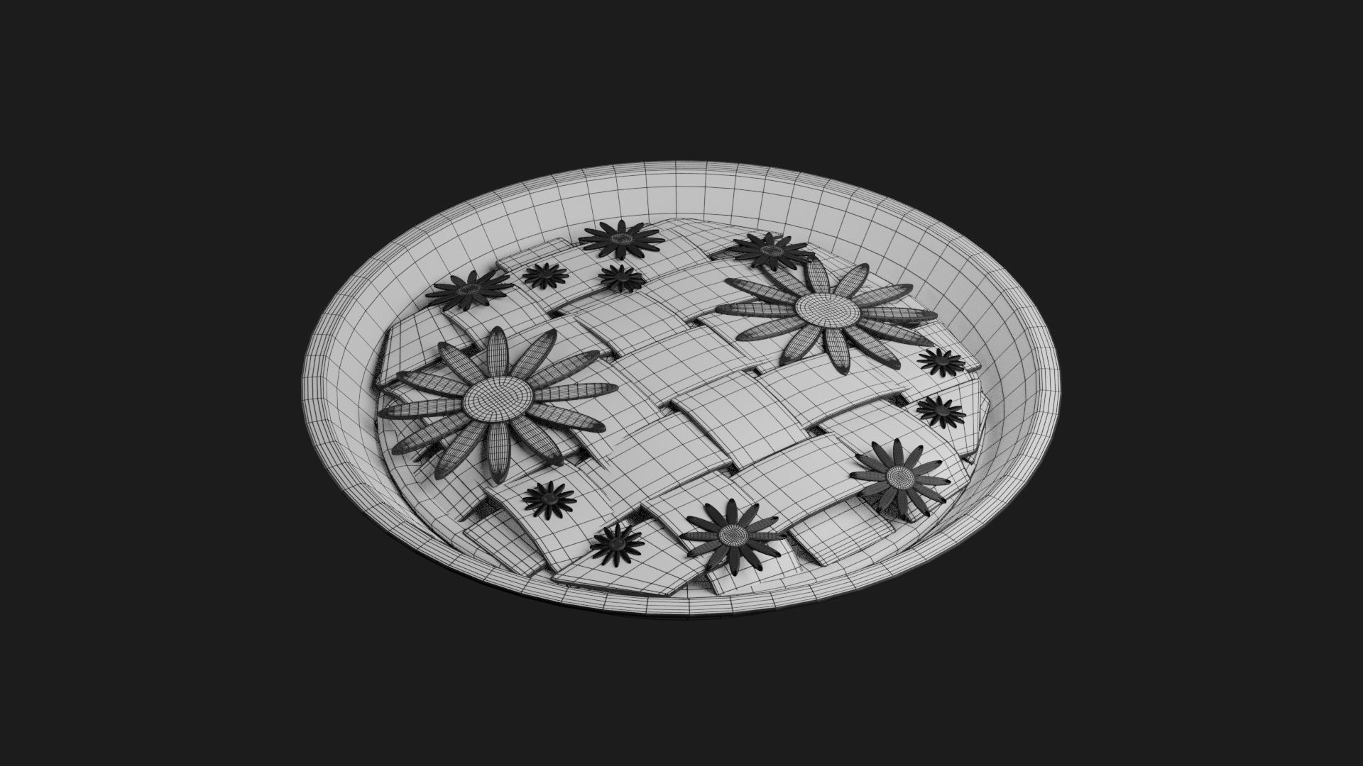 Pie Part 2 Low-poly 3D model_5